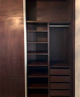 Distribucion interior de un armario